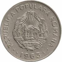 () Монета Румыния 1963 год 1  ""   Сталь, покрытая никелем  AU