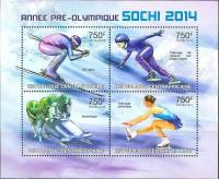 (№2013-4042) Лист марок Центрально-Африканская Республика 2013 год "В преддверии Олимпийских Игр в С