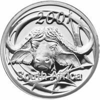 (№2001km243) Монета Южная Африка 2001 год 5 Cents (Дикой - Власть - Буйвола)