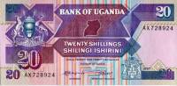 (1987) Банкнота Уганда 1987 год 20 шиллингов    UNC