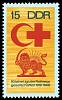 (1969-035) Марка Германия (ГДР) "Эмблема (2)"    Красный Крест II Θ