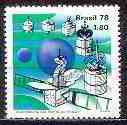 (№1978-1670) Марка Бразилия 1978 год "Интелсат", Гашеная