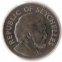 () Монета Сейшельские острова 1976 год 1  ""   Латунь, покрытая Медно-Никелевым сплавом  UNC