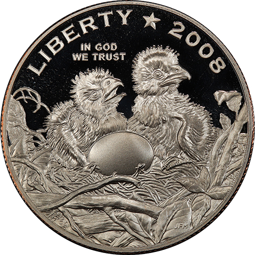 (2008s) Монета США 2008 год 50 центов   Белоголовый орлан Медь-Никель  PROOF