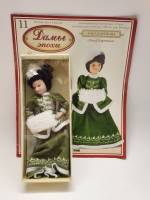 Кукла фарфор Дамы эпохи 11 Анна Каренина с журналом