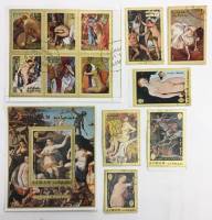 Набор из 6 марок + 2 блоков, Аджман, Гашёные, III Θ (сост. на фото) 