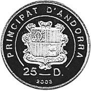 () Монета Андорра 2003 год 25  ""    AU