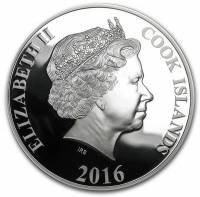 () Монета Острова Кука 2016 год 25  ""    AU