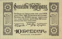 (№1920) Банкнота Австрия 1920 год "10 Heller"