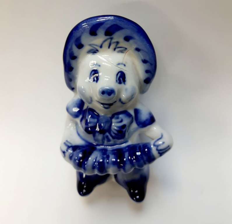 Набор изделий "Гжель" с дефектами, 4 предмета