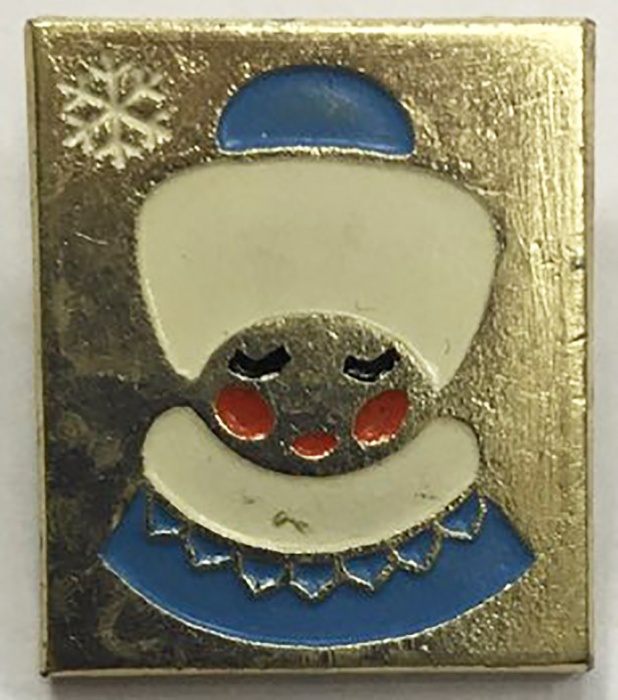 Значок Знак СССР "Снегурочка" На булавке 