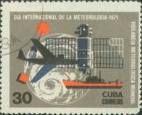 (1971-007) Марка Куба "Метеорологические радиолокаторы"    Всемирный день метеорологии III Θ