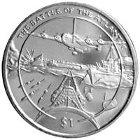 (2005) Монета Сьерра-Леоне 2005 год 1 доллар "Битва за Атлантику"  Медь-Никель  UNC