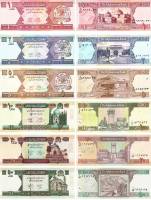 2002-2012 6 бон 1 2 5 10 20 50 афгани Набор банкнот Афганистан    UNC