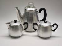 Кофейник - кофеварка чайник и сахарница набор алюминиевой посуды СССР винтаж