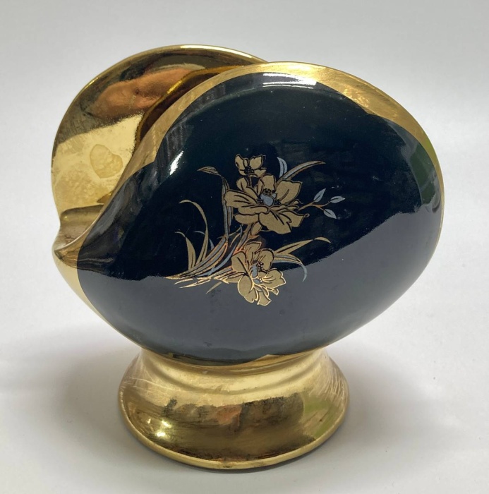 Салфетница, керамика, позолота