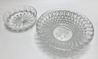 Конфетница + салатник, хрусталь, 2 шт