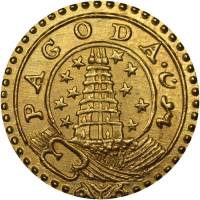 (№1808km356) Монета Индия 1808 год 1 Pagoda