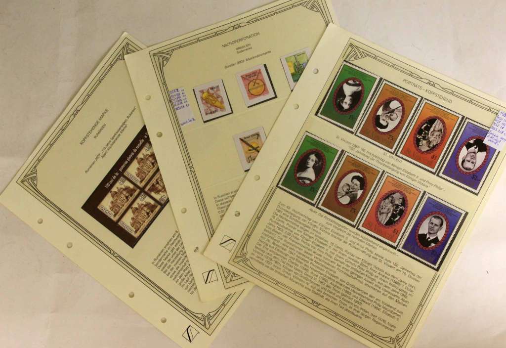 Набор марок из 12 листов Германия