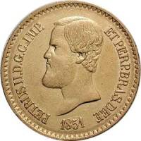 (№1851km463) Монета Бразилия 1851 год 20,000 Reacute;is