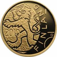 (№2010km150) Монета Финляндия 2010 год 100 Euro (Финский Лев)