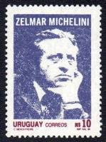 (№1986-1742) Марка Уругвай 1986 год "Zelmar Микелина", Гашеная