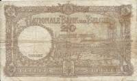 (№1943P-111a.9) Банкнота Бельгия 1943 год "20 Francs"