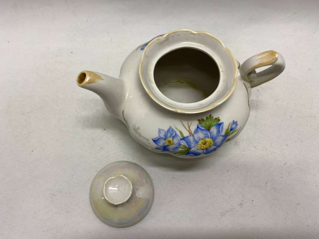 Чайник заварочный фарфор перламутр