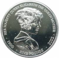 () Монета Остров Джерси 2002 год 5 фунтов ""   UNC