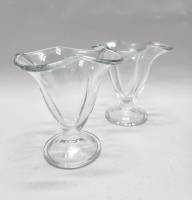 Креманки высокие 2 шт стекло прозрачное