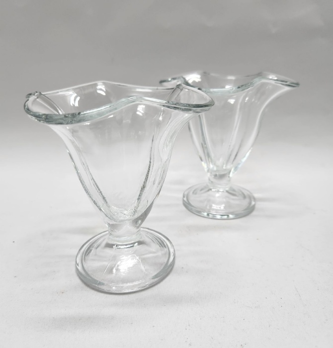 Креманки высокие 2 шт стекло прозрачное