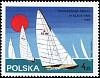 (1965-032) Марка Польша "Класс Звезда"   Чемпионат мира по парусному спорту II Θ