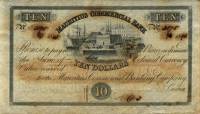 (№1843P-S122r) Банкнота Маврикий 1843 год "10 Dollars"