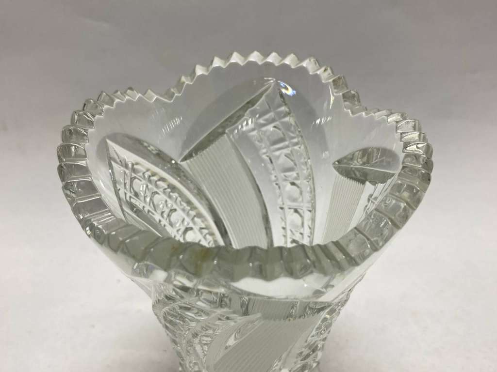 Ваза хрусталь СССР высота 15 см