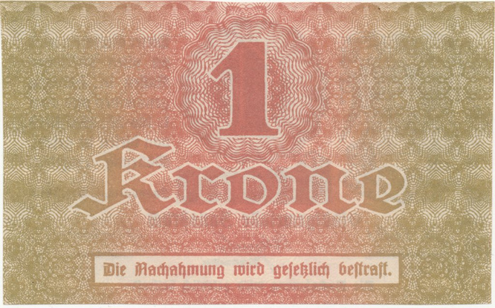 (№1918) Банкнота Австрия 1918 год &quot;1 Krone&quot;