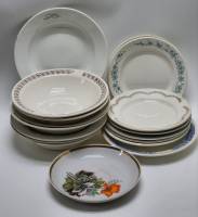 Тарелки суповые десертные 17 штук разные