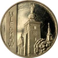 203 Монета Польша 2010 год 2 злотых Михов  Латунь  UNC