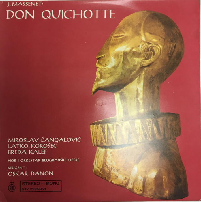 Набор виниловых пластинок (2 шт) &quot;J. Massenet. Don Quichotte&quot; RTB 300 мм. (Сост. на фото)