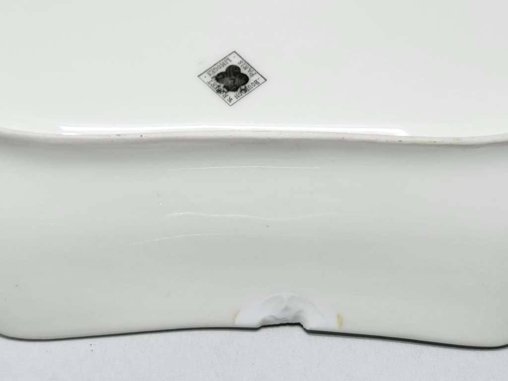 Блюдо Фарфор Frank Haviland Limoges Франция 1910-1914 годы 27,5 *31,5 см (есть скол)