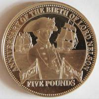 () Монета Тристан да Кунья 2008 год 5 фунтов ""   PROOF