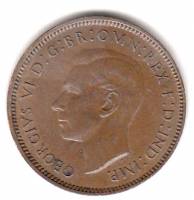 (1940) Монета Великобритания 1940 год 1 фартинг "Крапивник"  Бронза  XF