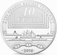 () Монета Франция 2016 год 10 евро ""   Биметалл (Серебро - Ниобиум)  AU