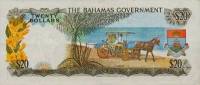 (№P-23a) Банкнота Багамские острова 1965 год 20 Dollars "Багамский доллар"