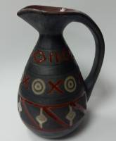 Ваза-кувшин,керамика,глазурь,16 см,СССР 1970-1990 гг (сост.на фото)