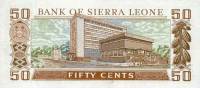 Банкнота Сьерра-Леоне 1974 год 50 центов Сиака Стивенс   UNC
