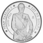 () Монета Испания 2000 год 10000  ""   Биметалл (Серебро - Ниобиум)  UNC