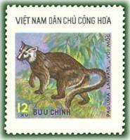 (1976-011) Марка Вьетнам "Гималайская цивета"   Дикие животные III Θ