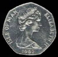 () Монета Остров Мэн 1982 год 50 пенсов ""  Медь-Никель  UNC