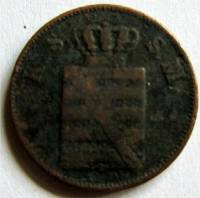 (№1841km1157) Монета Германия (G или F) 1841 год 2 Pfennige (G или F)