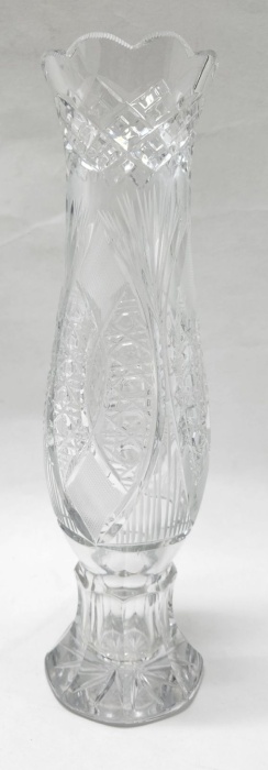 Ваза хрусталь 31 см (состояние на фото)
